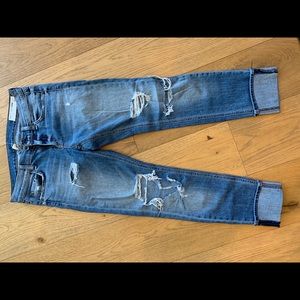 Rag & Bone preowned ripped boyfriend jeans